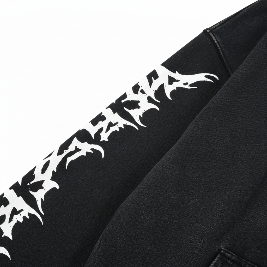 Berserk "RAGE" Hoodie White Print