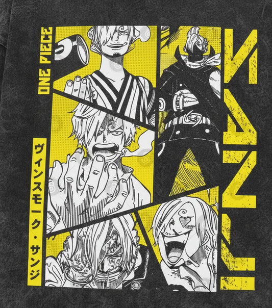 Sanji Manga Panel Vintage T Shirt