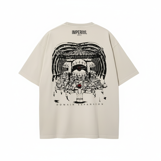 Sukuna "DOMAIN EXPANSION" Tan T Shirt
