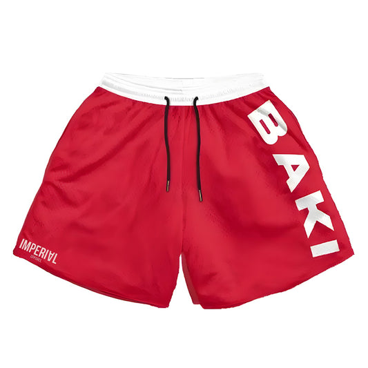 Baki Side Print Shorts