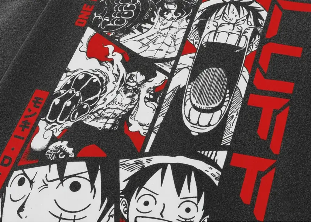 Luffy Manga Panel Vintage T Shirt