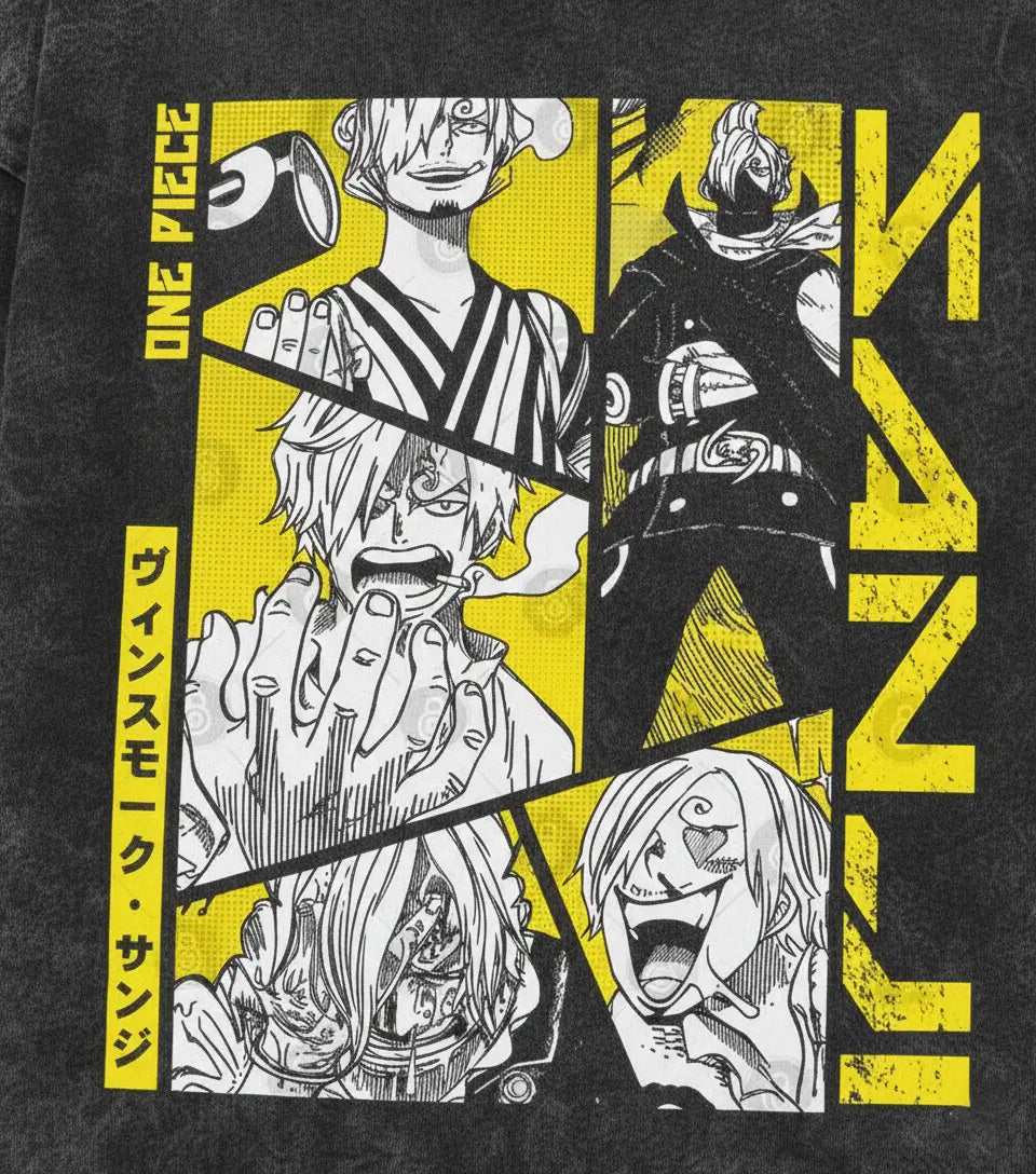 Sanji Manga Panel Vintage T Shirt