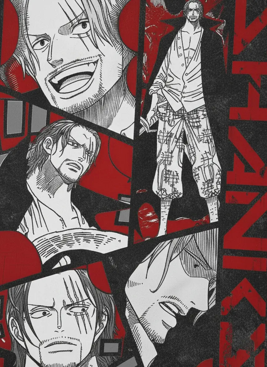 Shanks Manga Panel Vintage T Shirt