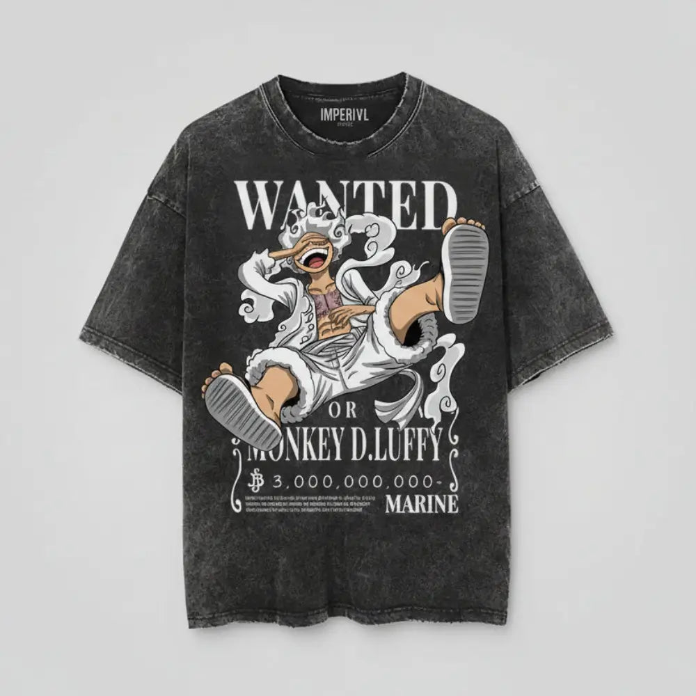 Luffy Gear 5 Wanted Vintage T Shirt